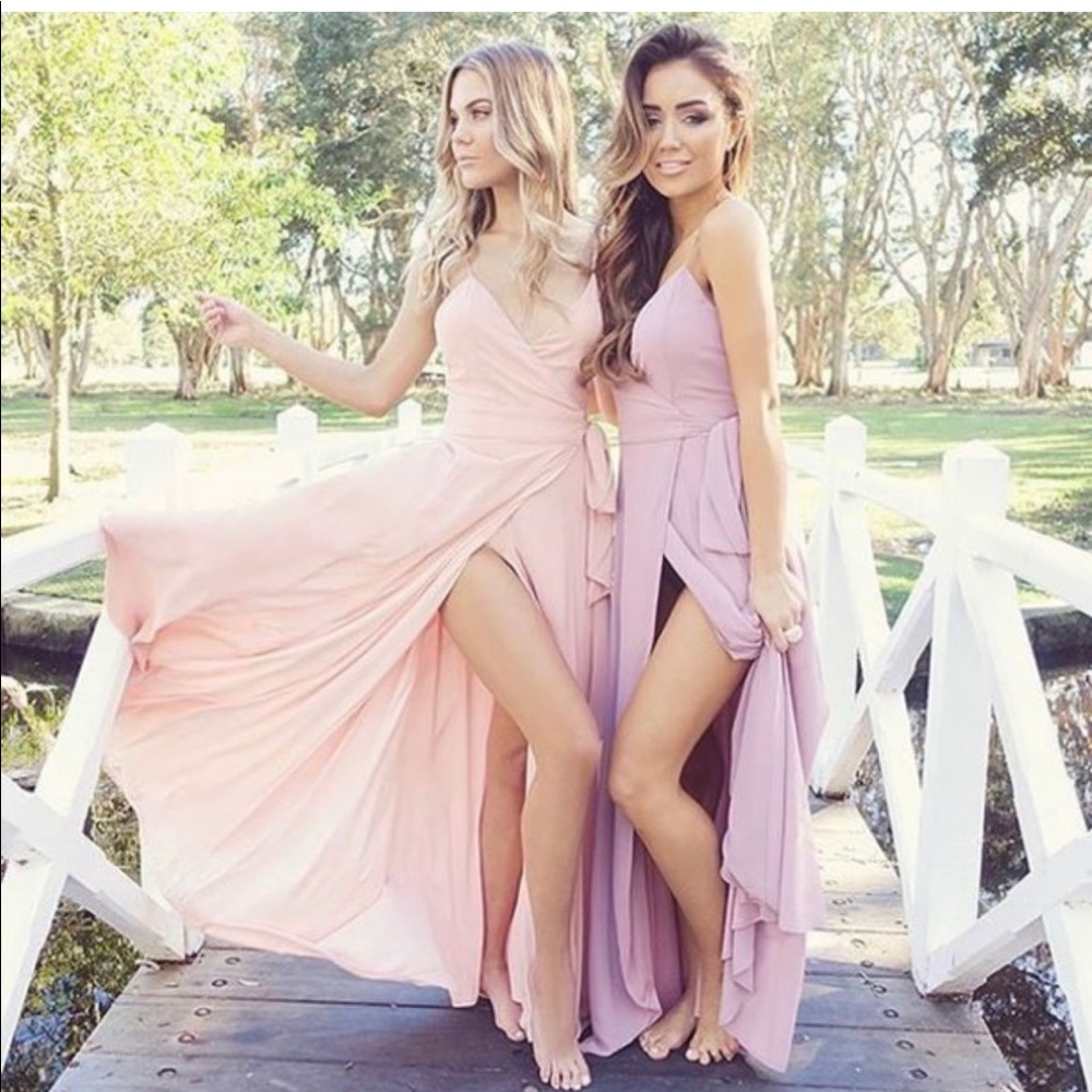 Showpo yours truly maxi dress in mauve